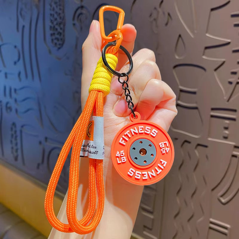 Gym Weight Plate Keychain | Fitness Gift for Gym Lovers & Athletes