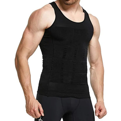 Men's Compression Tank Top | Slimming Body Shaper & Chest Flattener