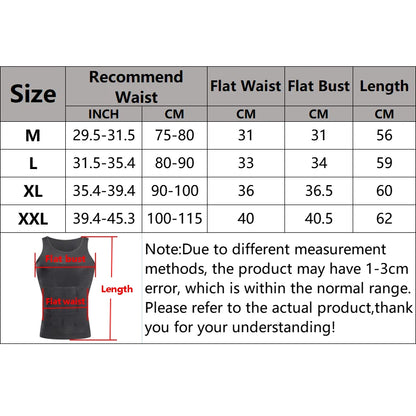 Men's Compression Tank Top | Slimming Body Shaper & Chest Flattener