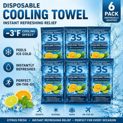 Instant Cooling Scented Towels – Portable Cooling Sports Towels for Gym, Travel & Outdoors