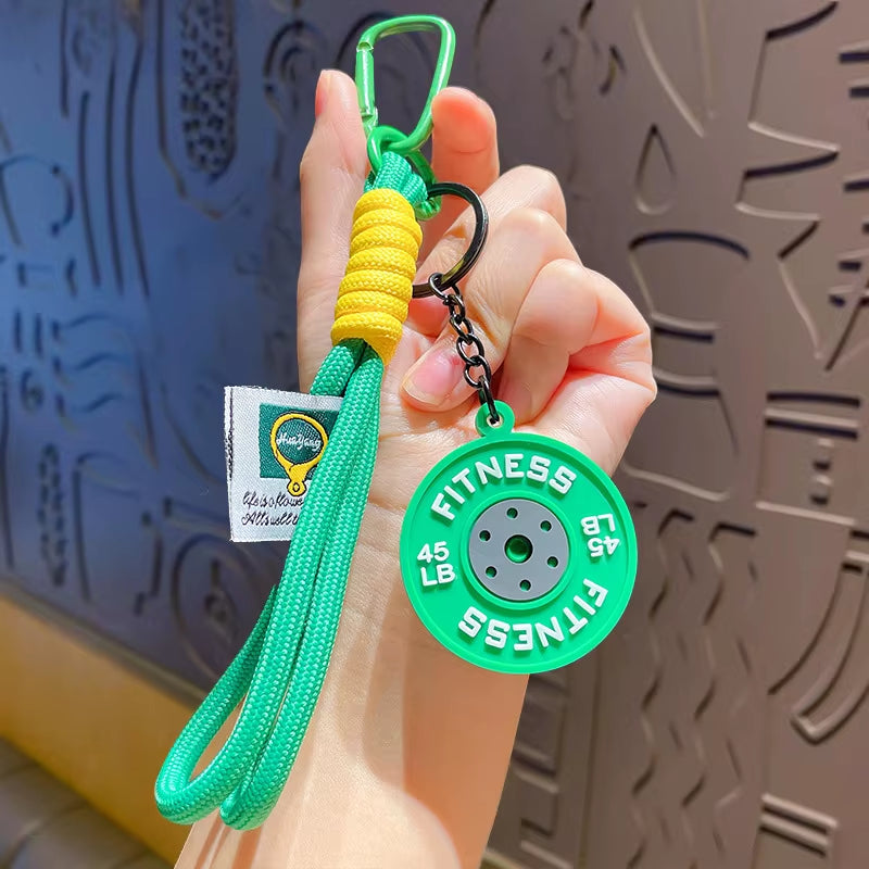 Gym Weight Plate Keychain | Fitness Gift for Gym Lovers & Athletes