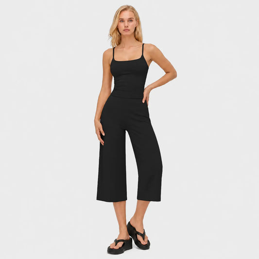 Women's 2-Piece Yoga Set | Camisole Tank Top & High-Waist Shorts