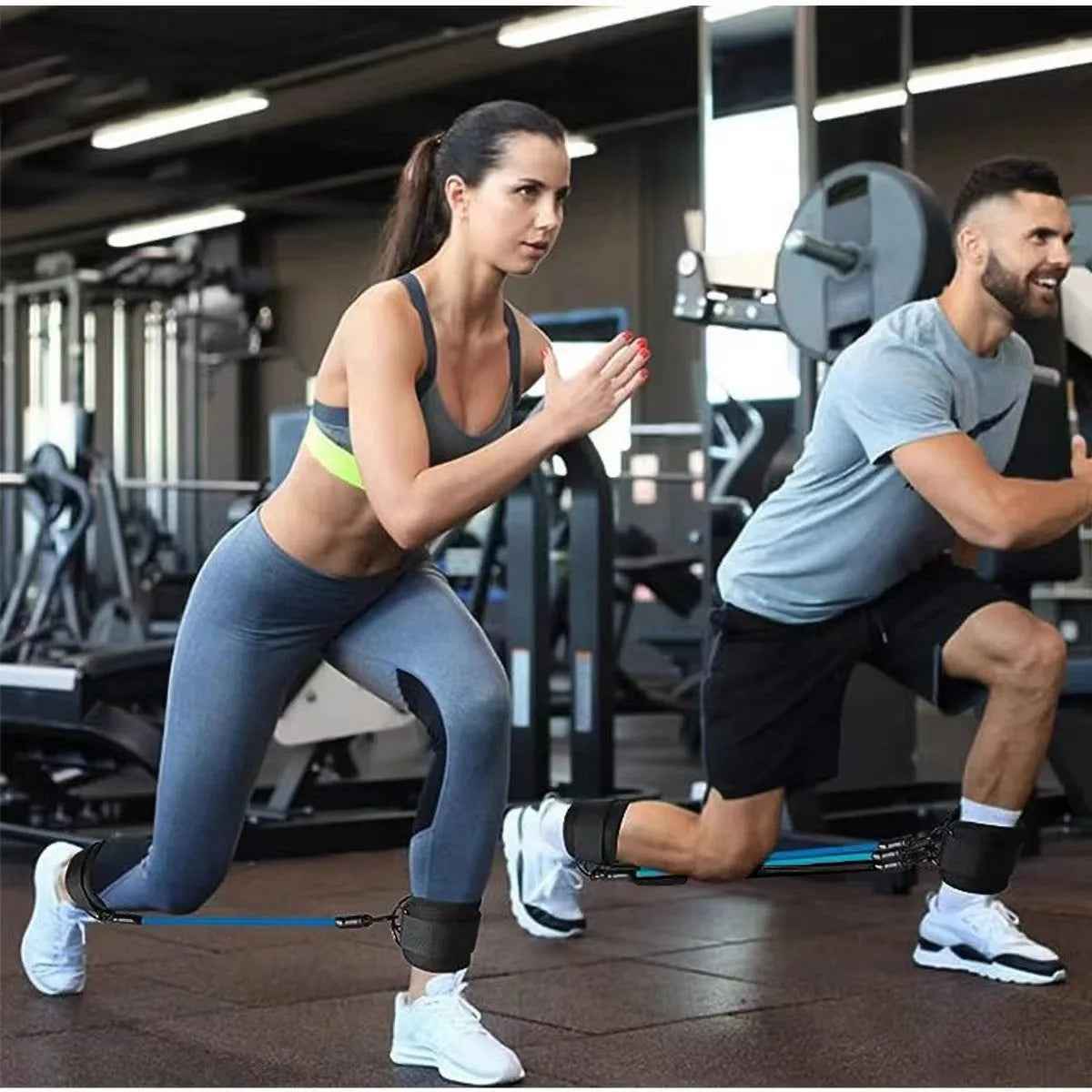 Ankle Resistance Bands with Cuffs – 3-Level Adjustable Glute & Leg Trainer