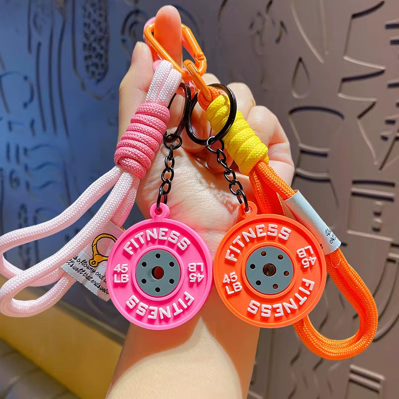 Gym Weight Plate Keychain | Fitness Gift for Gym Lovers & Athletes