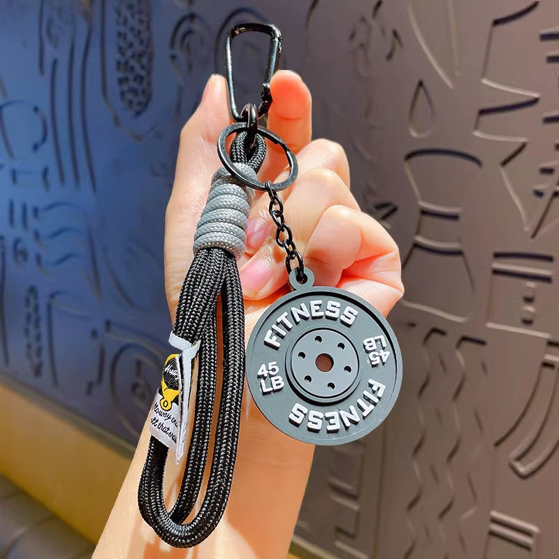 Gym Weight Plate Keychain | Fitness Gift for Gym Lovers & Athletes