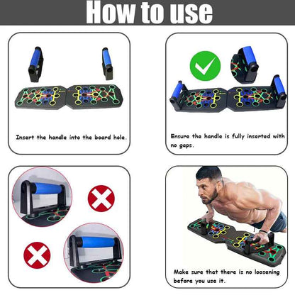 5-In-1 Push Up Board – Full Upper Body Home Gym | 28 Positions