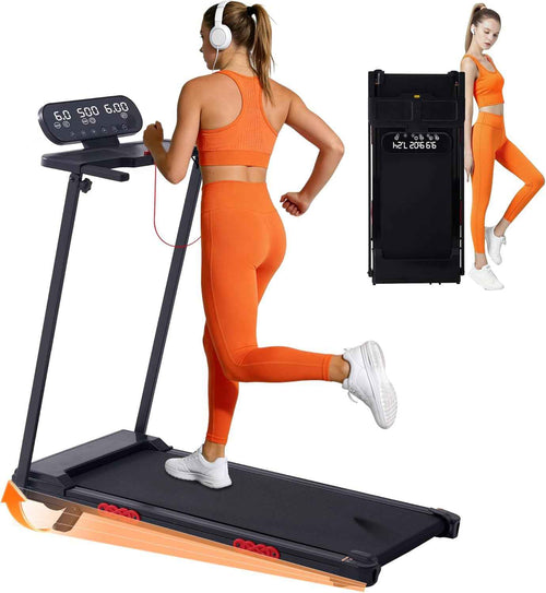 4-in-1 Walking Pad Treadmill – 3.5HP Foldable Home Treadmill, 400 lb Capacity
