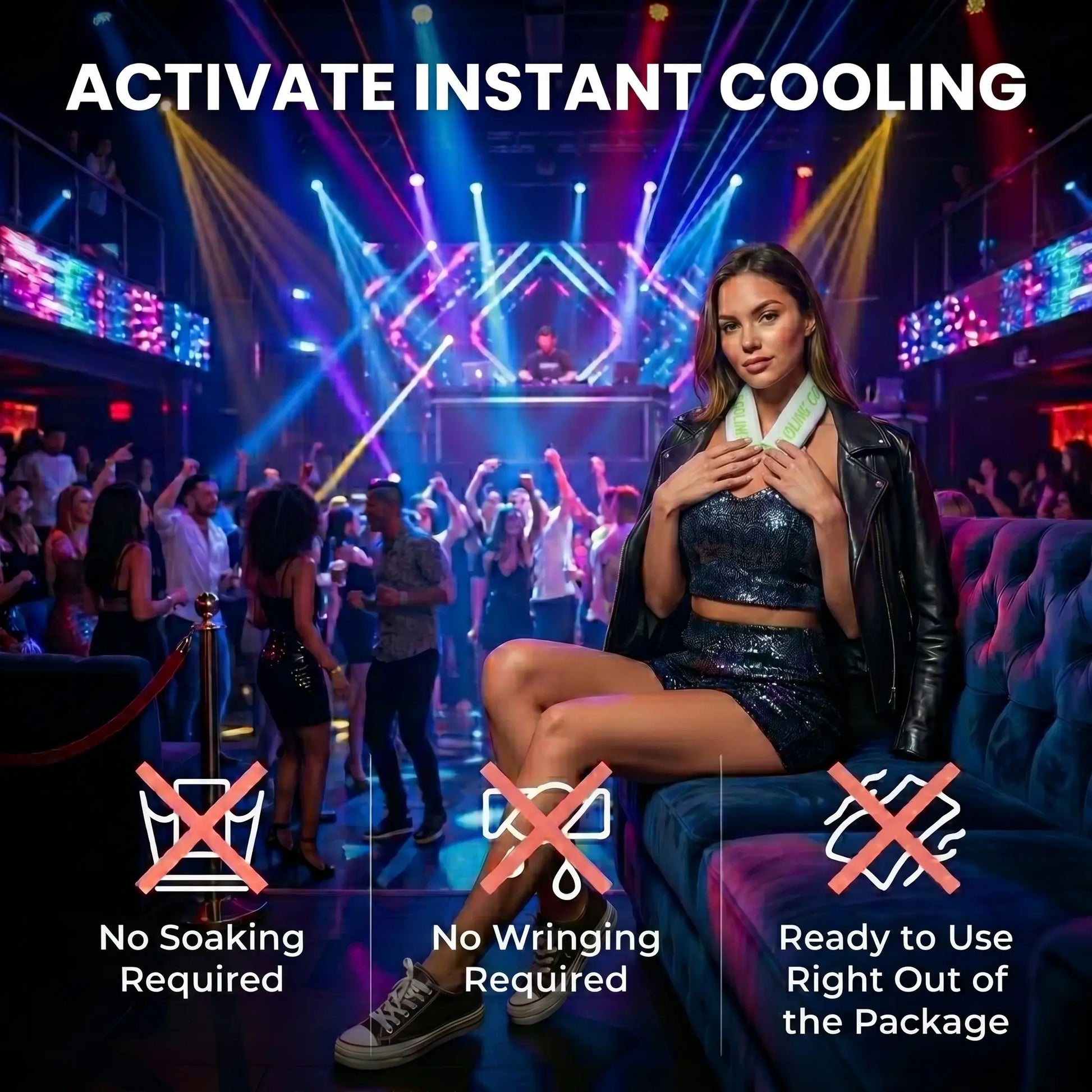 Instant Cooling Scented Towels – Portable Cooling Sports Towels for Gym, Travel & Outdoors