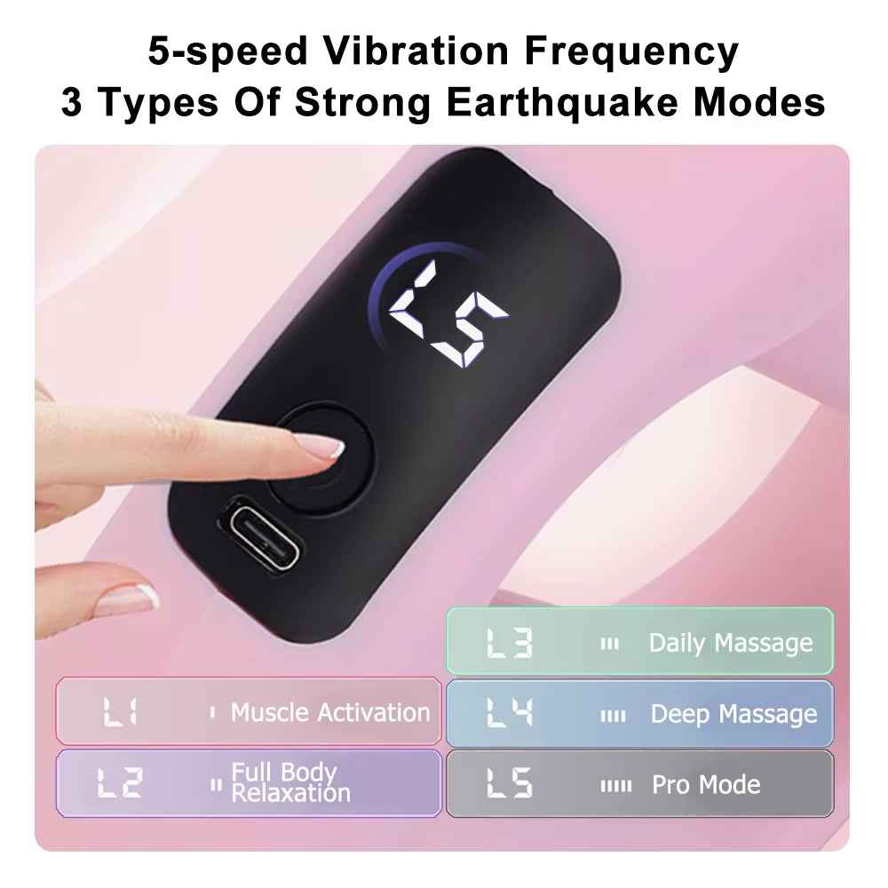 Electric Fascia Massage Ring with Vibration – Deep Tissue Body Shaping Massager for Belly & Waist
