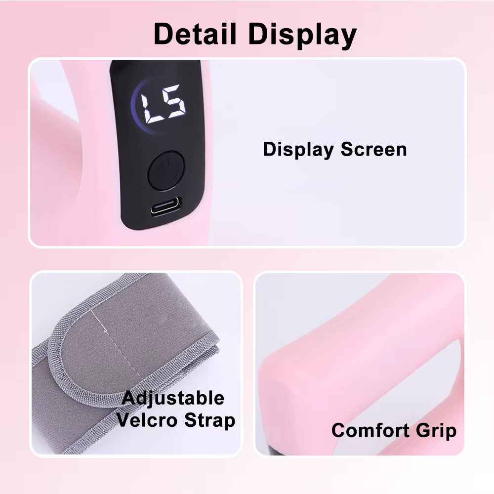 Electric Fascia Massage Ring with Vibration – Deep Tissue Body Shaping Massager for Belly & Waist