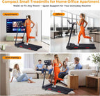 4-in-1 Walking Pad Treadmill – 3.5HP Foldable Home Treadmill, 400 lb Capacity