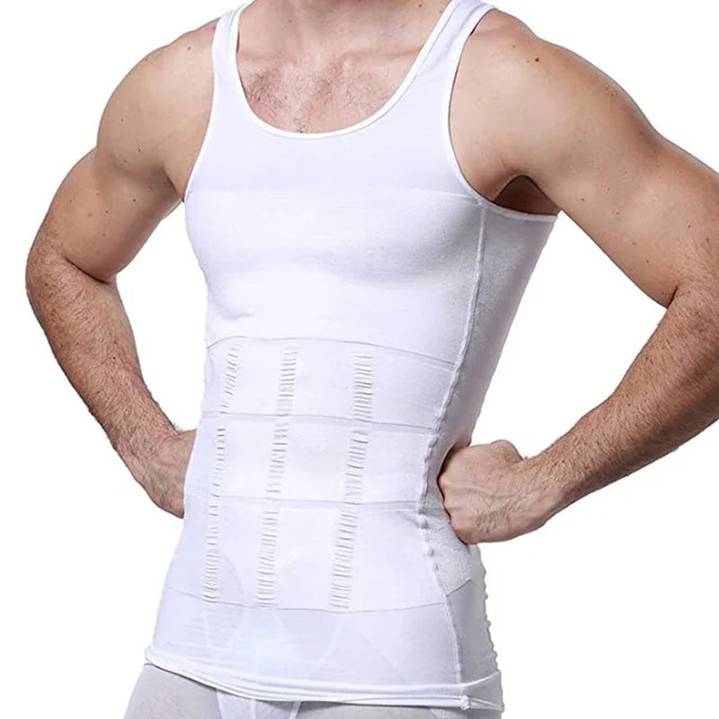 Men's Compression Tank Top | Slimming Body Shaper & Chest Flattener