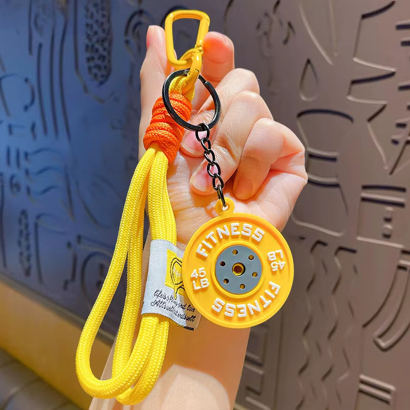 Gym Weight Plate Keychain | Fitness Gift for Gym Lovers & Athletes