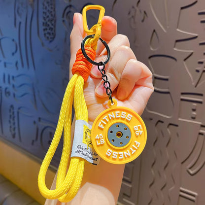 Gym Weight Plate Keychain | Fitness Gift for Gym Lovers & Athletes