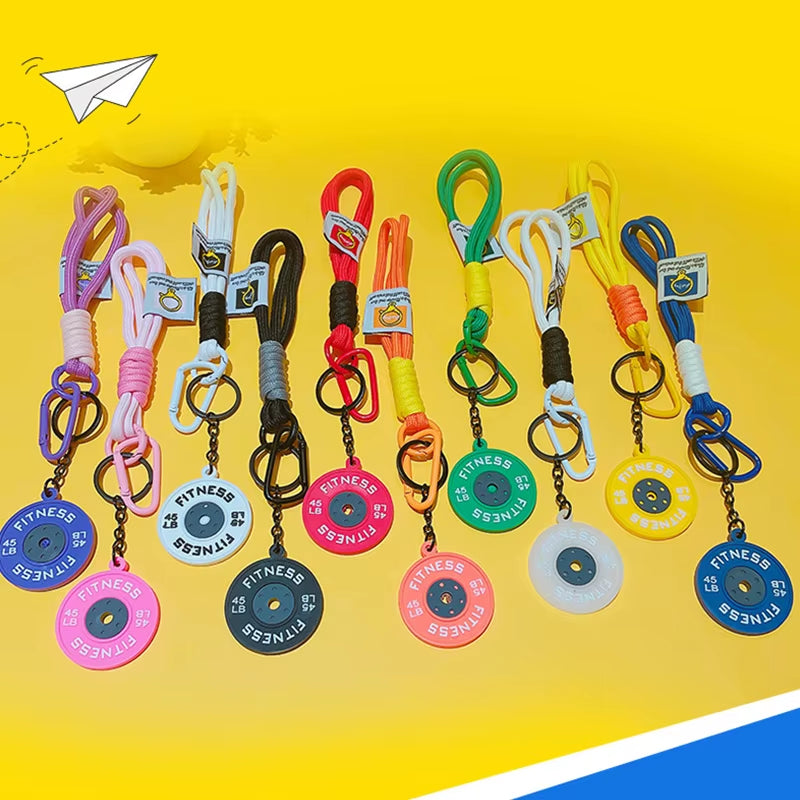 Gym Weight Plate Keychain | Fitness Gift for Gym Lovers & Athletes
