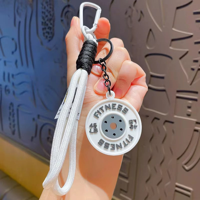 Gym Weight Plate Keychain | Fitness Gift for Gym Lovers & Athletes