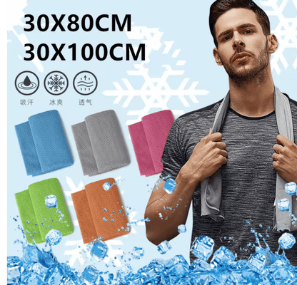 Cooling Sports Towel – Microfiber Ice Towel for Gym, Running, Yoga, Fitness & Outdoor Activities