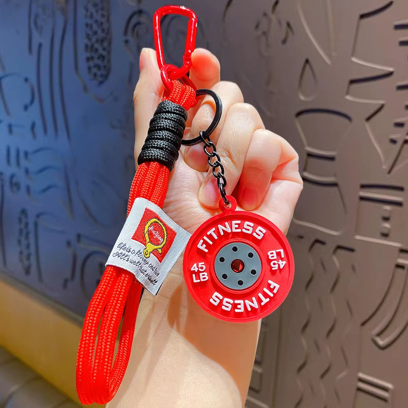 Gym Weight Plate Keychain | Fitness Gift for Gym Lovers & Athletes