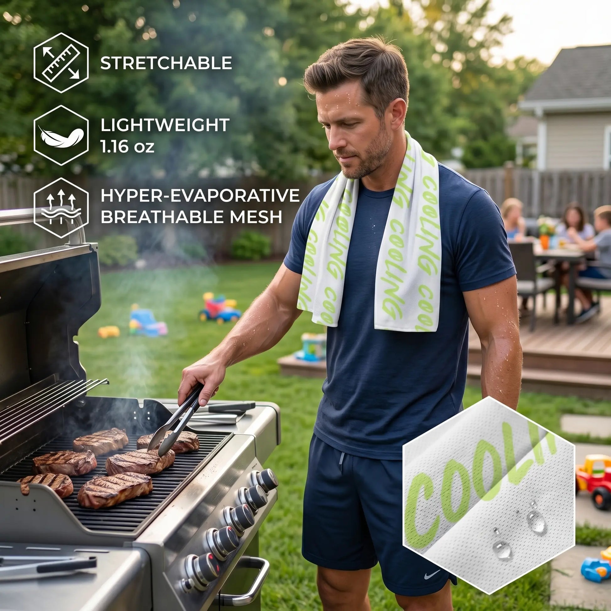 Instant Cooling Scented Towels – Portable Cooling Sports Towels for Gym, Travel & Outdoors