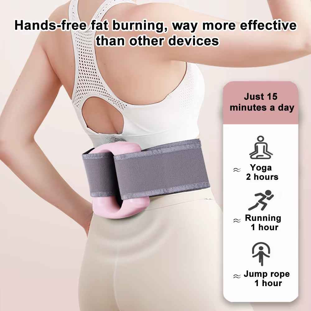 Electric Fascia Massage Ring with Vibration – Deep Tissue Body Shaping Massager for Belly & Waist