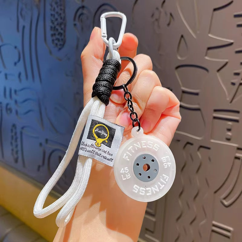 Gym Weight Plate Keychain | Fitness Gift for Gym Lovers & Athletes