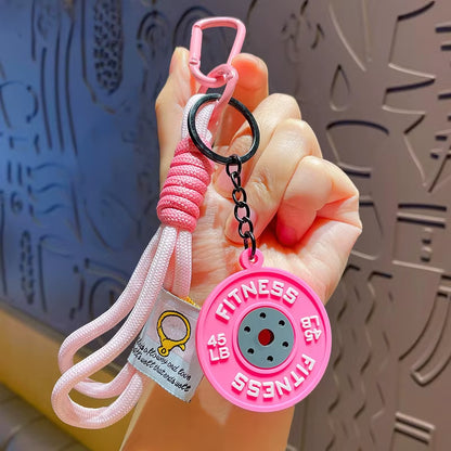 Gym Weight Plate Keychain | Fitness Gift for Gym Lovers & Athletes